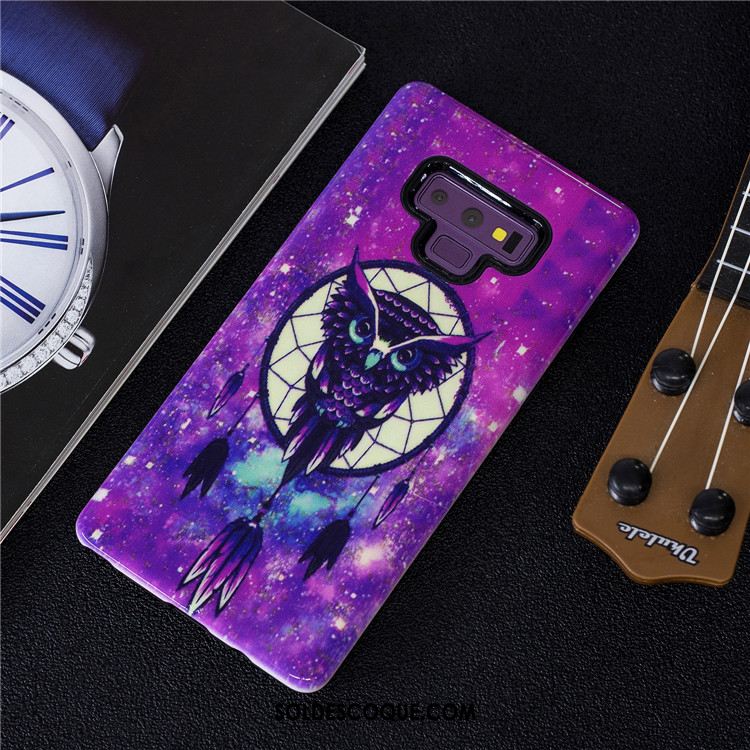 Coque Samsung Galaxy Note 9 Bleu Dessin Animé Téléphone Portable Étui Étoile Soldes