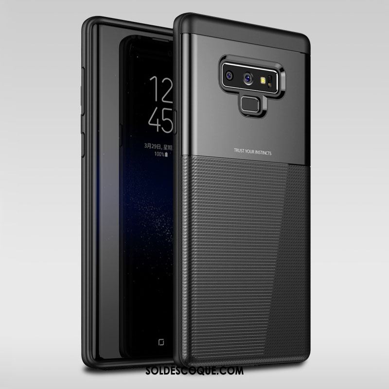 Coque Samsung Galaxy Note 9 Bleu Refroidissement Personnalité Modèle Fleurie Créatif Housse Pas Cher