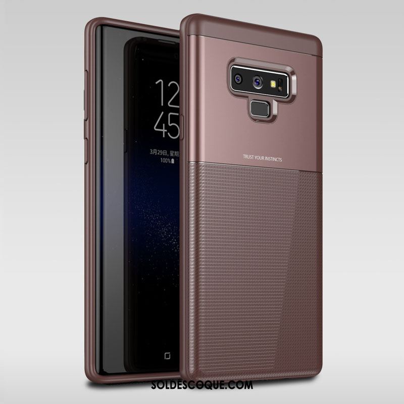 Coque Samsung Galaxy Note 9 Bleu Refroidissement Personnalité Modèle Fleurie Créatif Housse Pas Cher