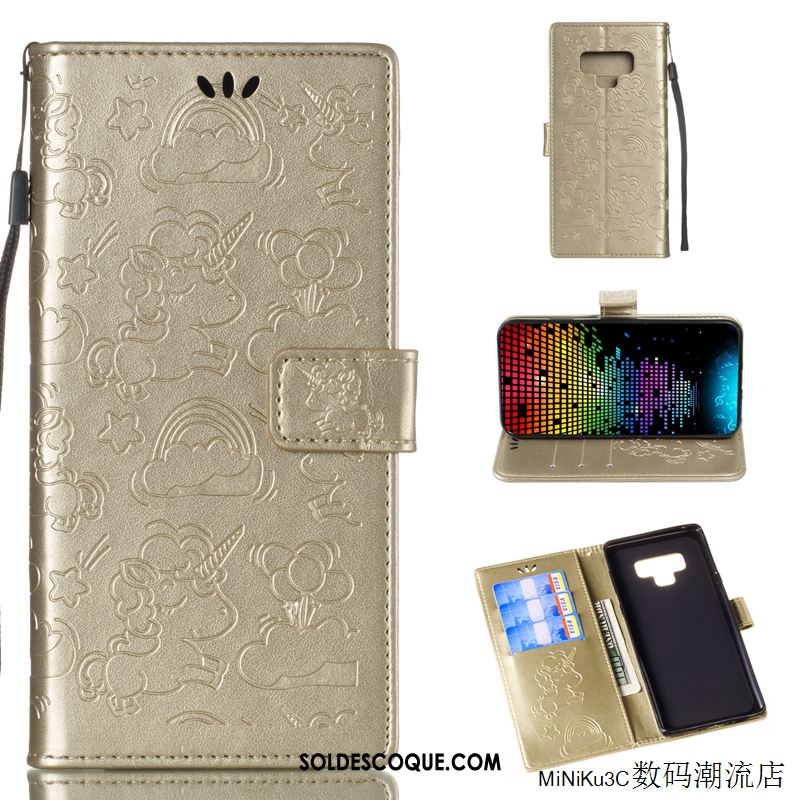 Coque Samsung Galaxy Note 9 Bleu Silicone Téléphone Portable Créatif Carte En Ligne