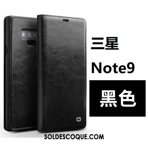 Coque Samsung Galaxy Note 9 Carte Simple Protection Tout Compris Étui En Cuir Pas Cher