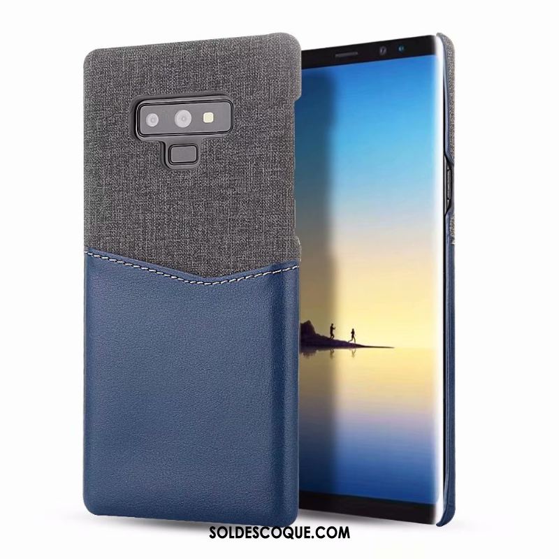 Coque Samsung Galaxy Note 9 Carte Téléphone Portable Modèle Fleurie Étui Épissure Soldes