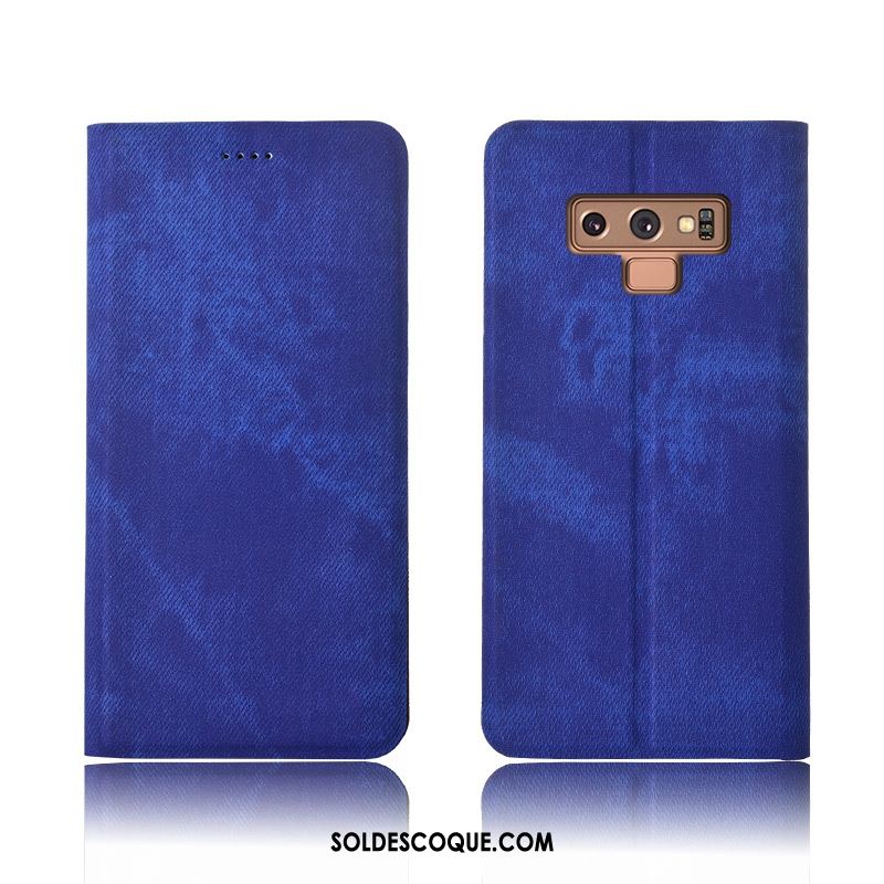 Coque Samsung Galaxy Note 9 Denim Silicone Tout Compris Téléphone Portable Protection Housse Pas Cher