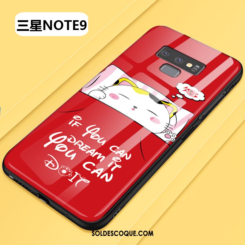 Coque Samsung Galaxy Note 9 Difficile Créatif Tendance Verre Bleu En Vente