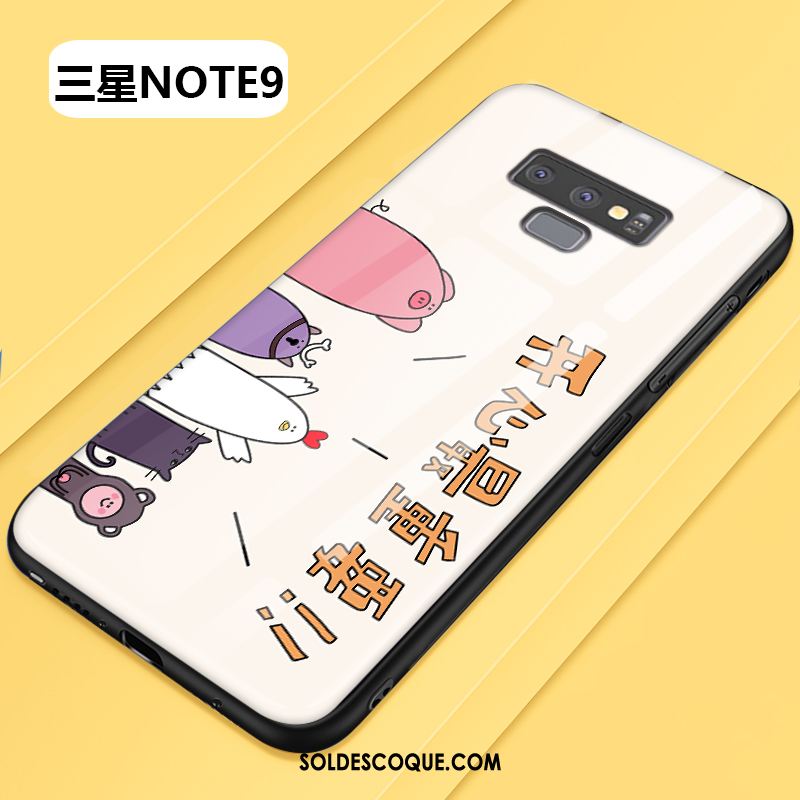 Coque Samsung Galaxy Note 9 Difficile Créatif Tendance Verre Bleu En Vente