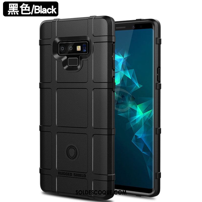 Coque Samsung Galaxy Note 9 Fluide Doux Silicone Téléphone Portable Noir Étui Soldes