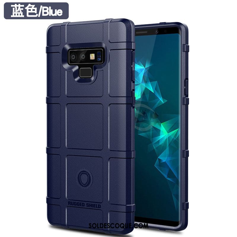 Coque Samsung Galaxy Note 9 Fluide Doux Silicone Téléphone Portable Noir Étui Soldes