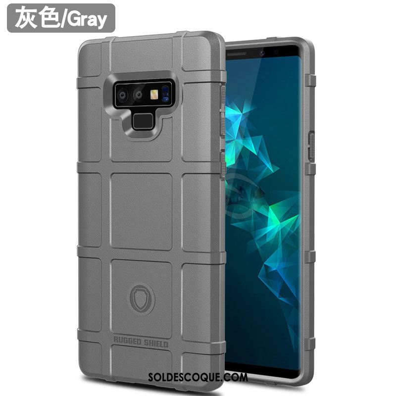 Coque Samsung Galaxy Note 9 Fluide Doux Silicone Téléphone Portable Noir Étui Soldes