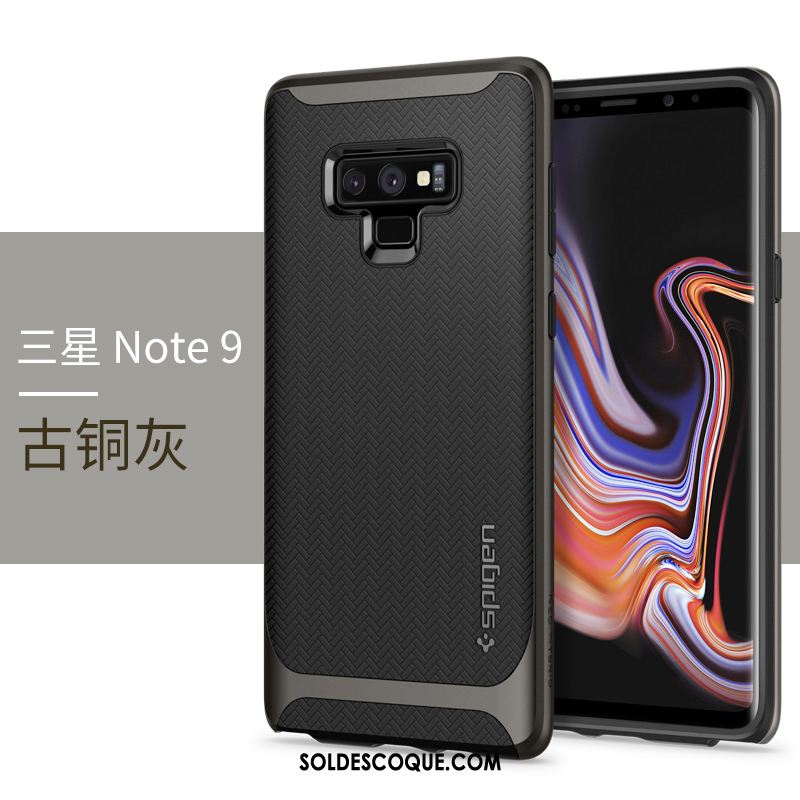 Coque Samsung Galaxy Note 9 Fluide Doux Étui Personnalité Délavé En Daim Créatif Pas Cher