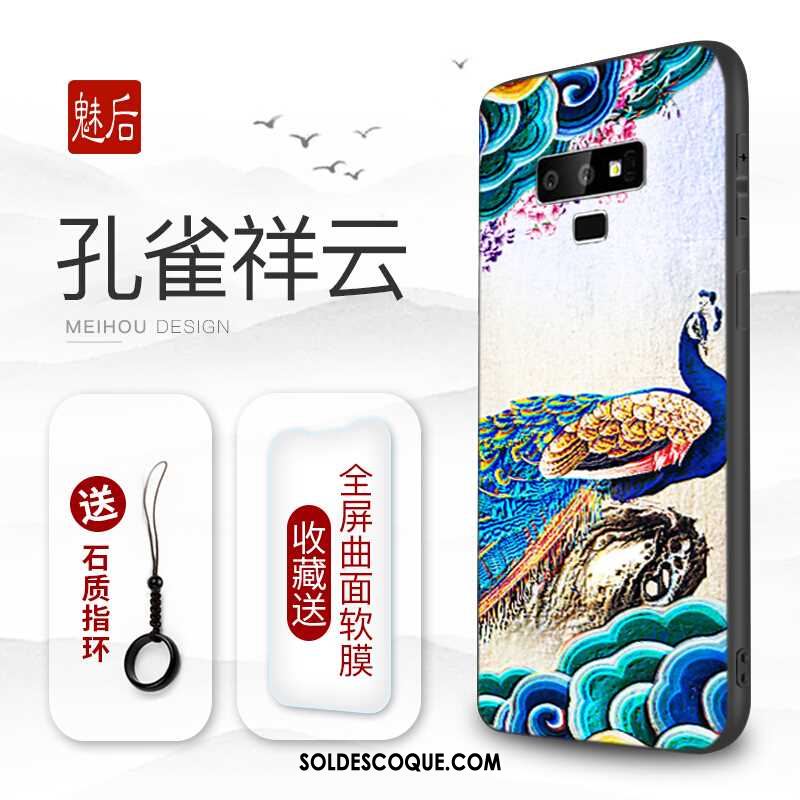 Coque Samsung Galaxy Note 9 Membrane Personnalité Tout Compris Bleu Silicone Soldes