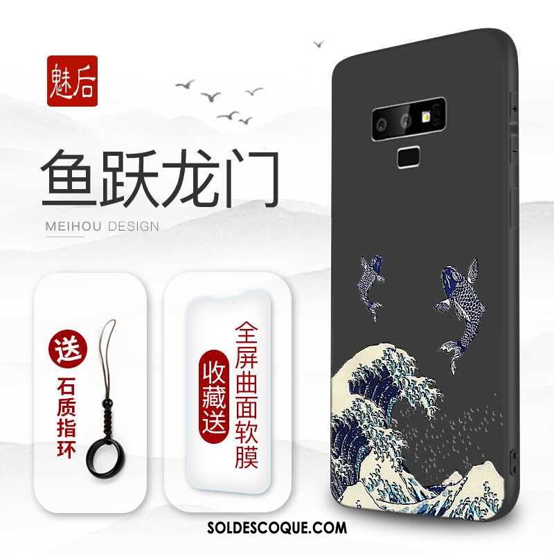 Coque Samsung Galaxy Note 9 Membrane Personnalité Tout Compris Bleu Silicone Soldes