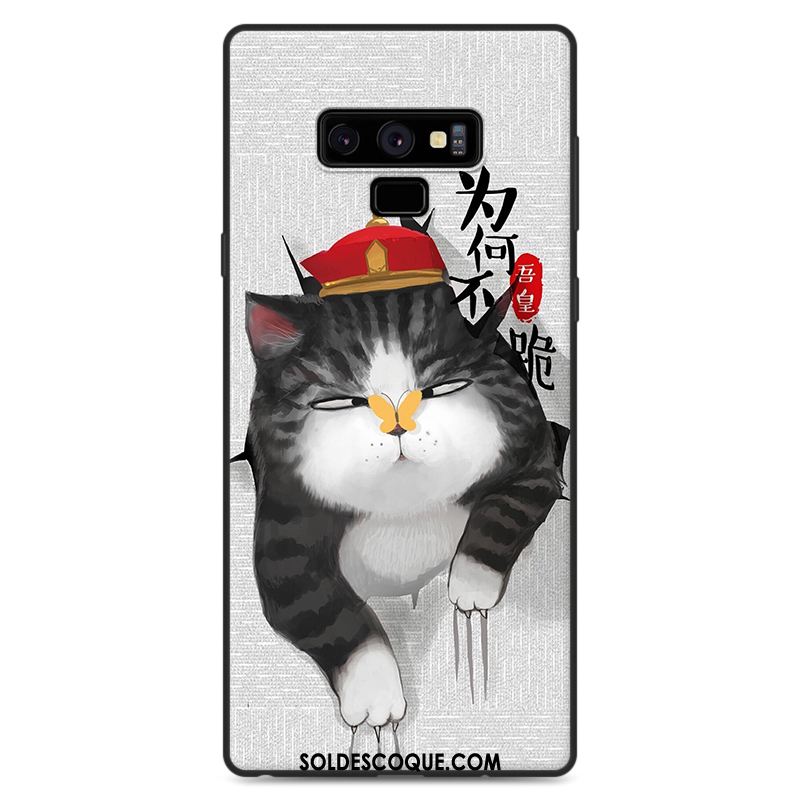 Coque Samsung Galaxy Note 9 Protection Incassable Dessin Animé Téléphone Portable Gris En Vente