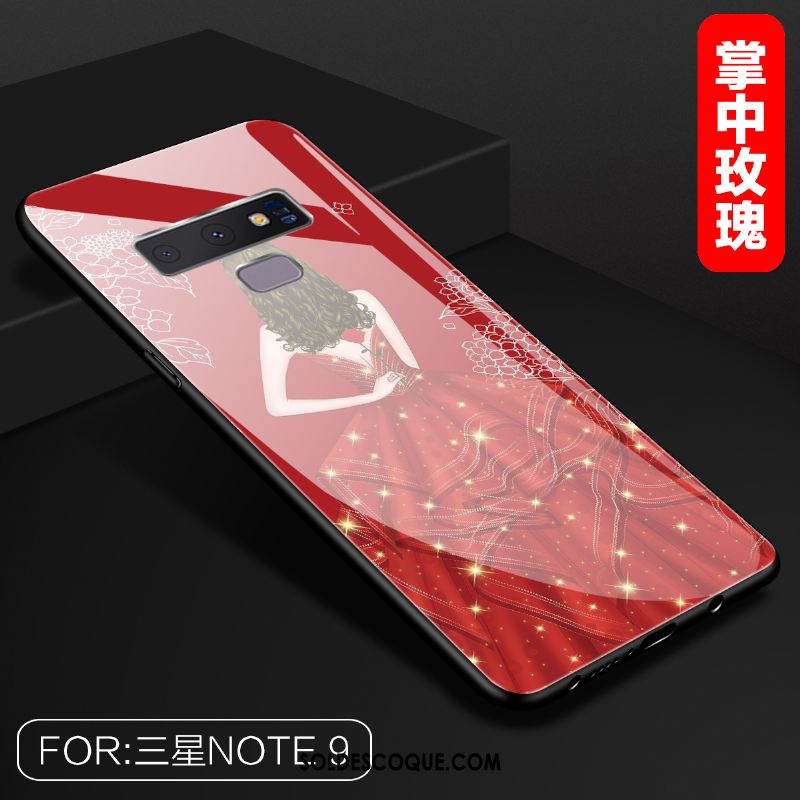 Coque Samsung Galaxy Note 9 Tendance Étoile Créatif Verre Téléphone Portable Soldes