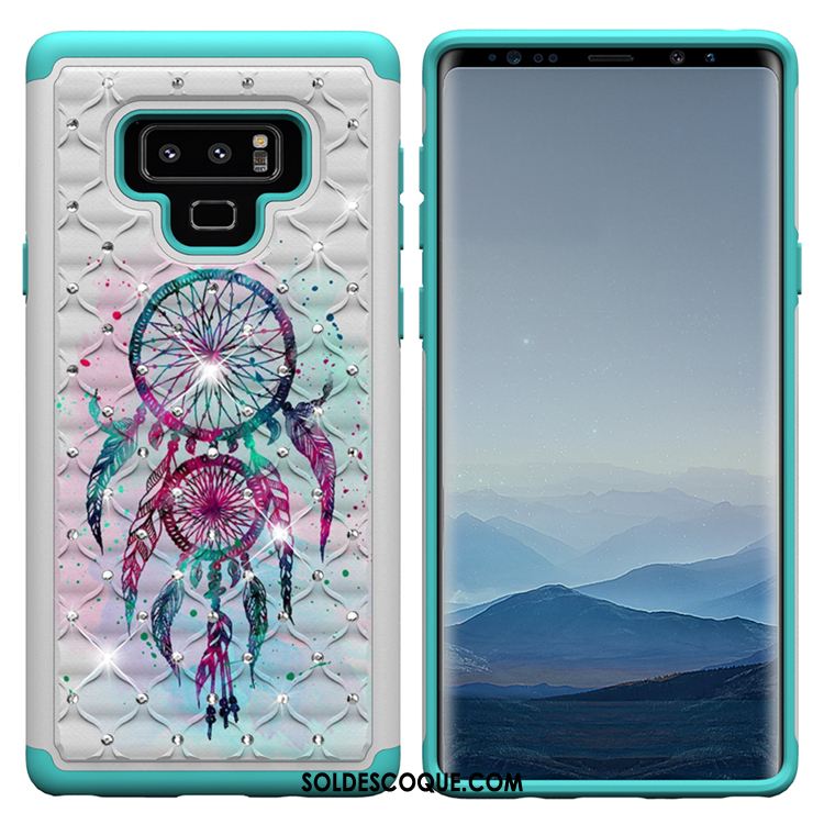 Coque Samsung Galaxy Note 9 Tout Compris Silicone Rose Étoile Étui Housse France