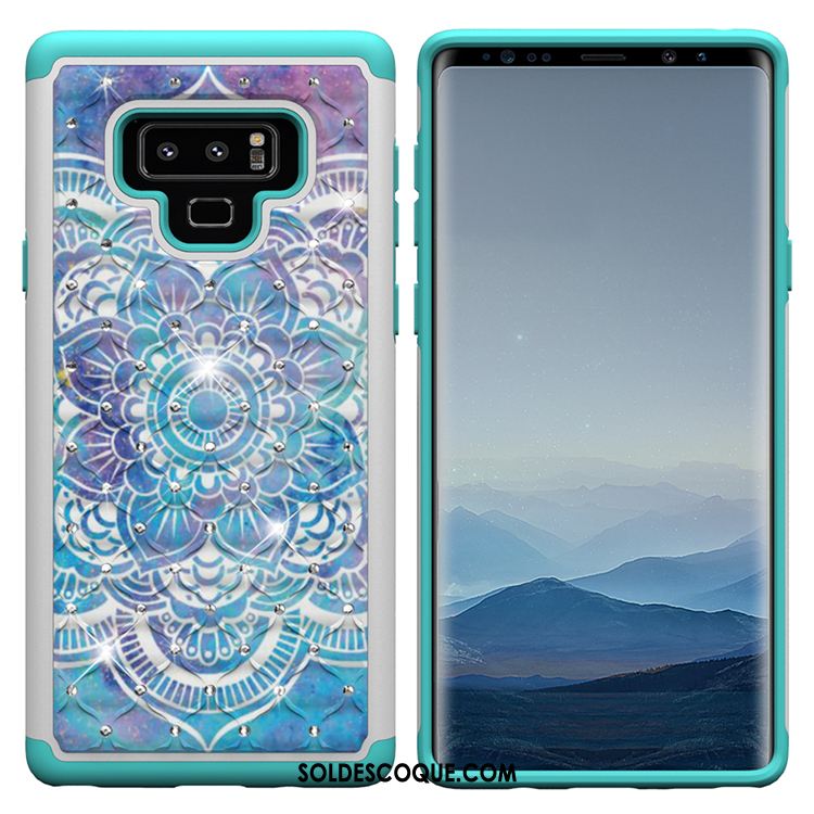 Coque Samsung Galaxy Note 9 Tout Compris Silicone Rose Étoile Étui Housse France