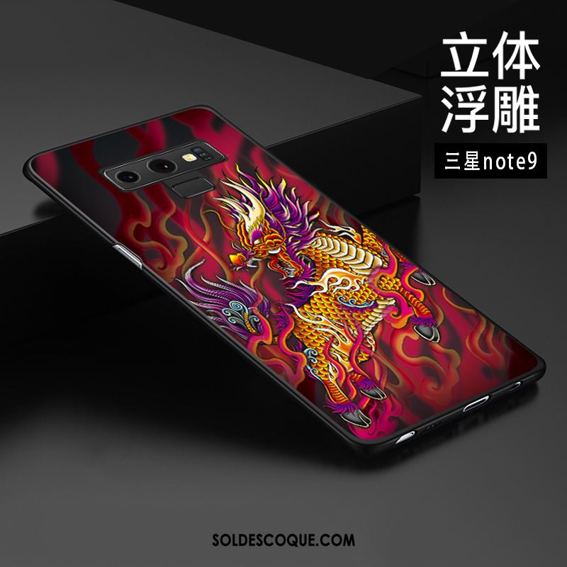 Coque Samsung Galaxy Note 9 Téléphone Portable Étui Style Chinois Délavé En Daim Personnalisé En Vente