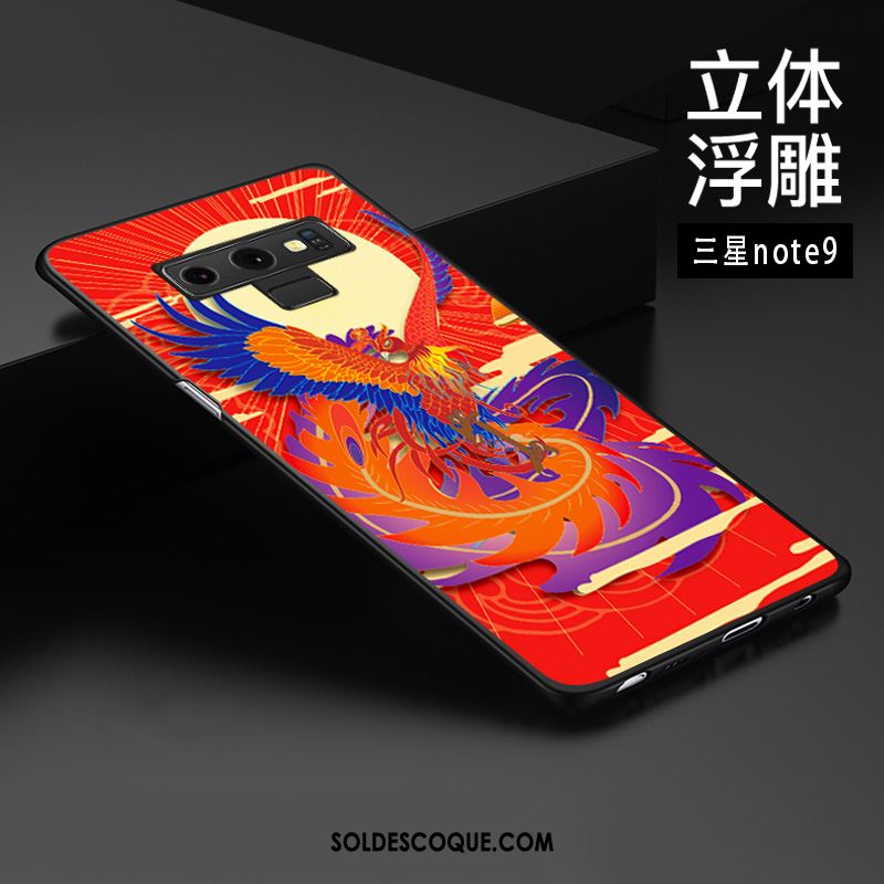 Coque Samsung Galaxy Note 9 Téléphone Portable Étui Style Chinois Délavé En Daim Personnalisé En Vente