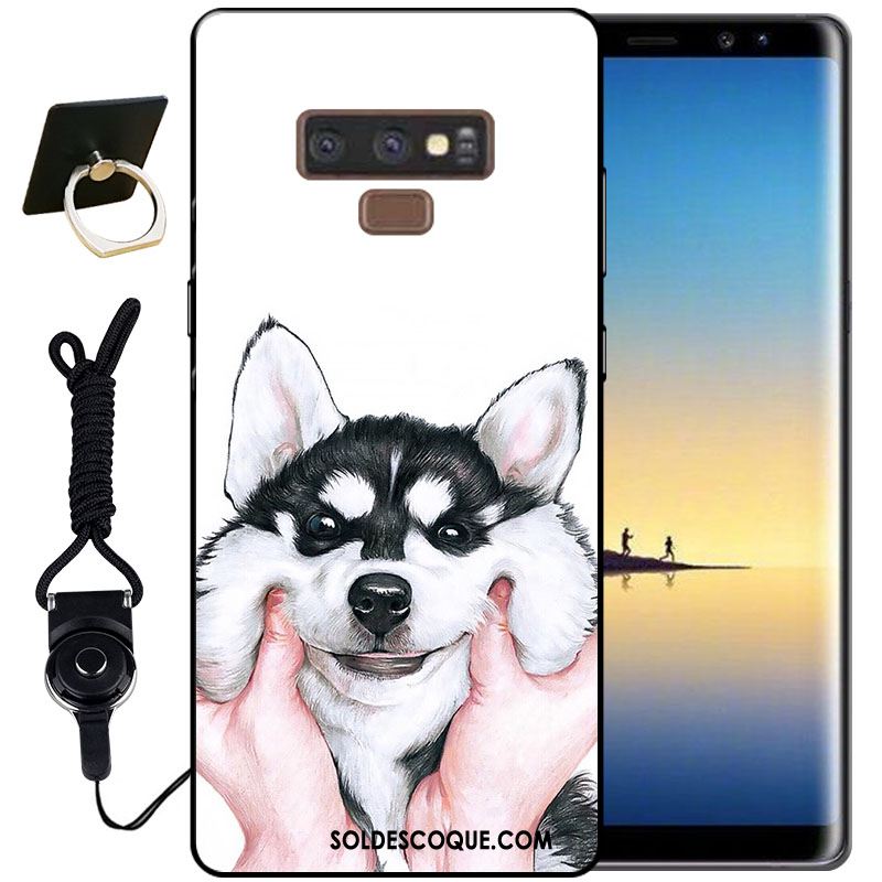 Coque Samsung Galaxy Note 9 Étoile Silicone Étui Noir Fluide Doux En Vente