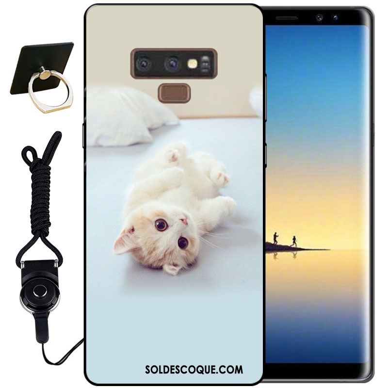 Coque Samsung Galaxy Note 9 Étoile Silicone Étui Noir Fluide Doux En Vente