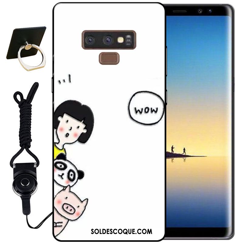 Coque Samsung Galaxy Note 9 Étoile Silicone Étui Noir Fluide Doux En Vente