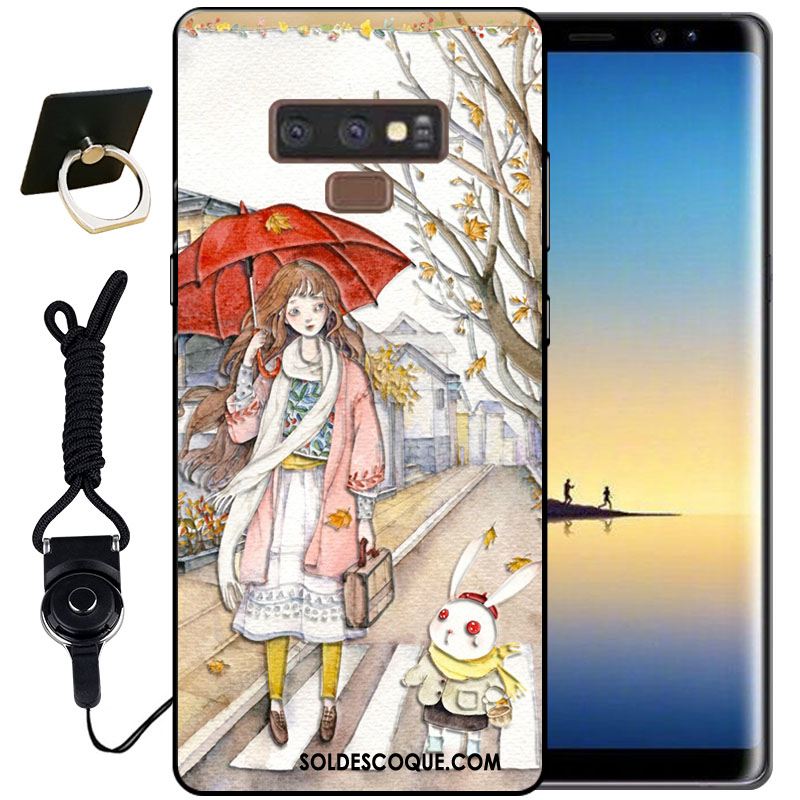 Coque Samsung Galaxy Note 9 Étoile Silicone Étui Noir Fluide Doux En Vente