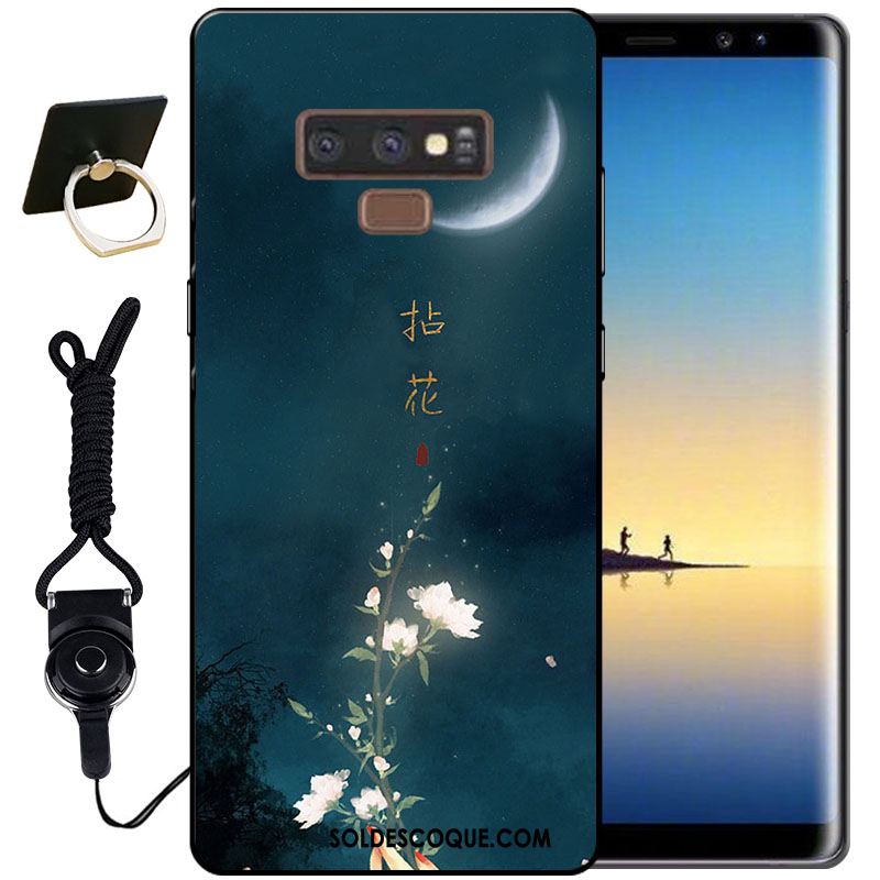 Coque Samsung Galaxy Note 9 Étoile Silicone Étui Noir Fluide Doux En Vente