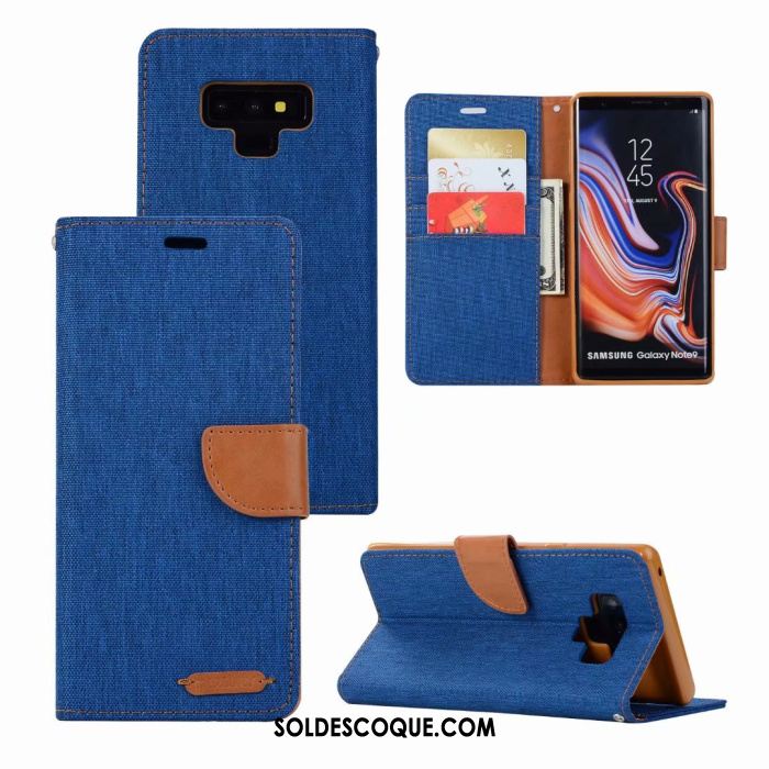 Coque Samsung Galaxy Note 9 Étui En Cuir Gris Tout Compris Incassable Étoile Pas Cher