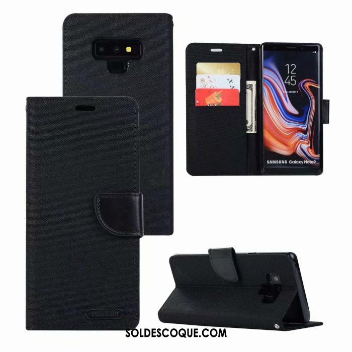 Coque Samsung Galaxy Note 9 Étui En Cuir Gris Tout Compris Incassable Étoile Pas Cher