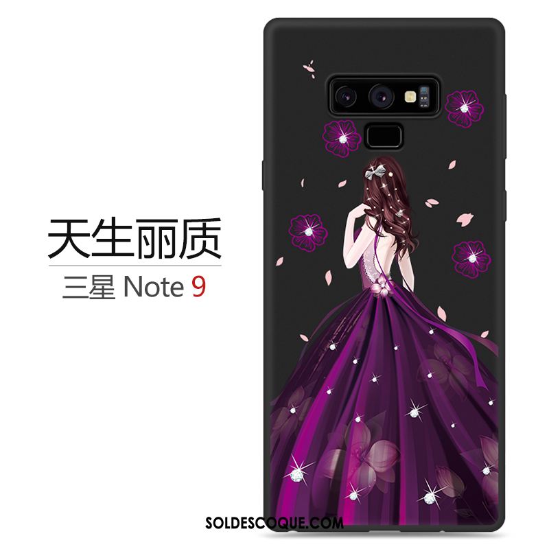 Coque Samsung Galaxy Note 9 Étui Personnalité Fluide Doux Rouge Incassable Soldes