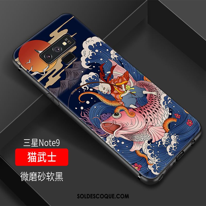 Coque Samsung Galaxy Note 9 Étui Protection Multicolore Style Chinois Silicone Pas Cher