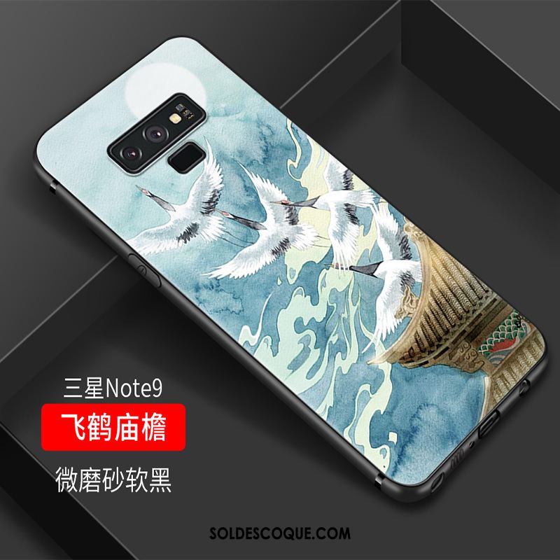 Coque Samsung Galaxy Note 9 Étui Protection Multicolore Style Chinois Silicone Pas Cher