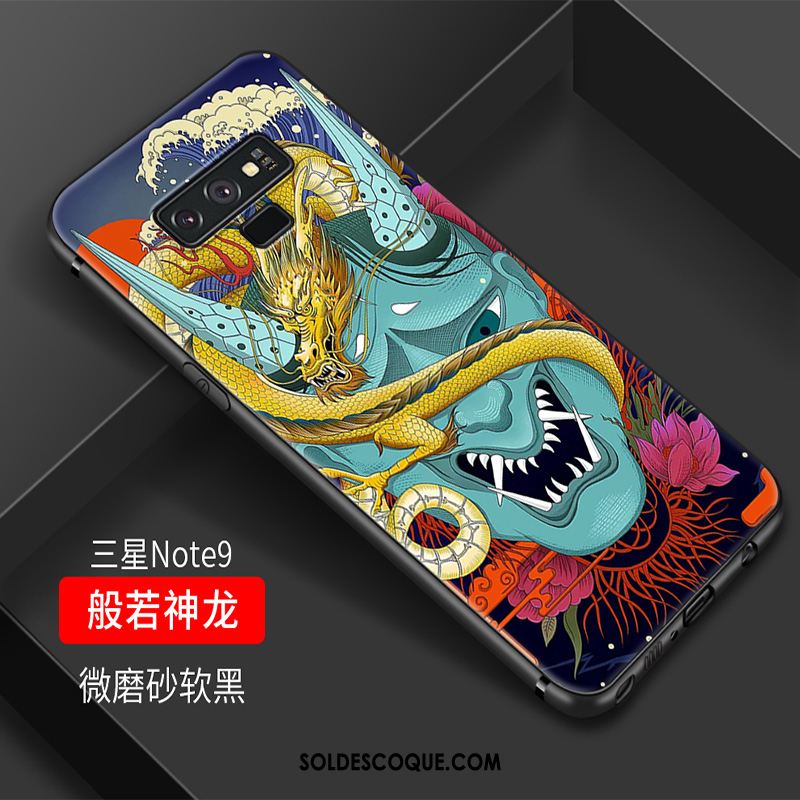 Coque Samsung Galaxy Note 9 Étui Protection Multicolore Style Chinois Silicone Pas Cher