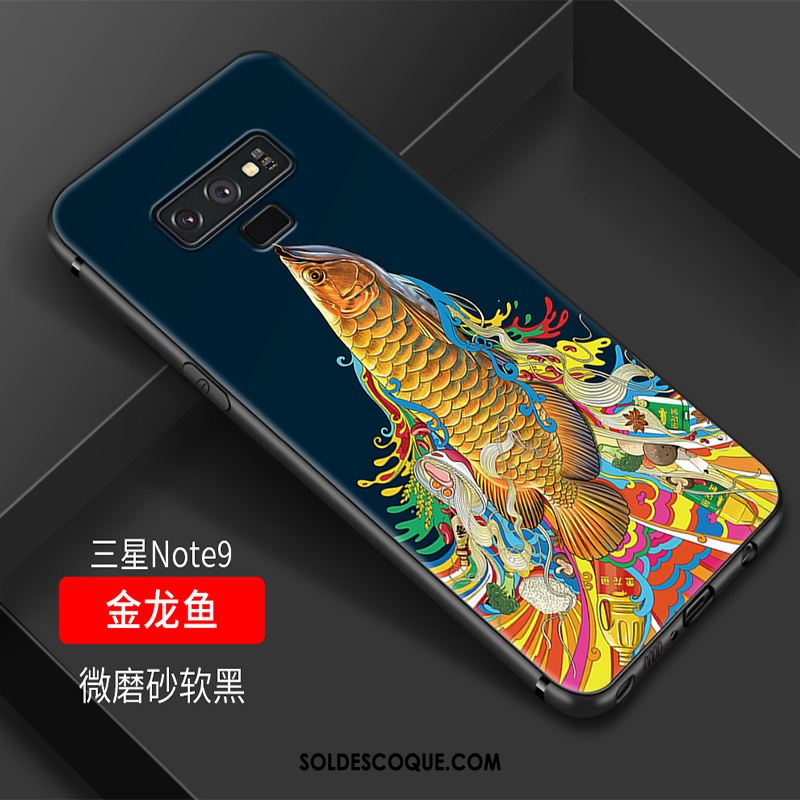 Coque Samsung Galaxy Note 9 Étui Protection Multicolore Style Chinois Silicone Pas Cher