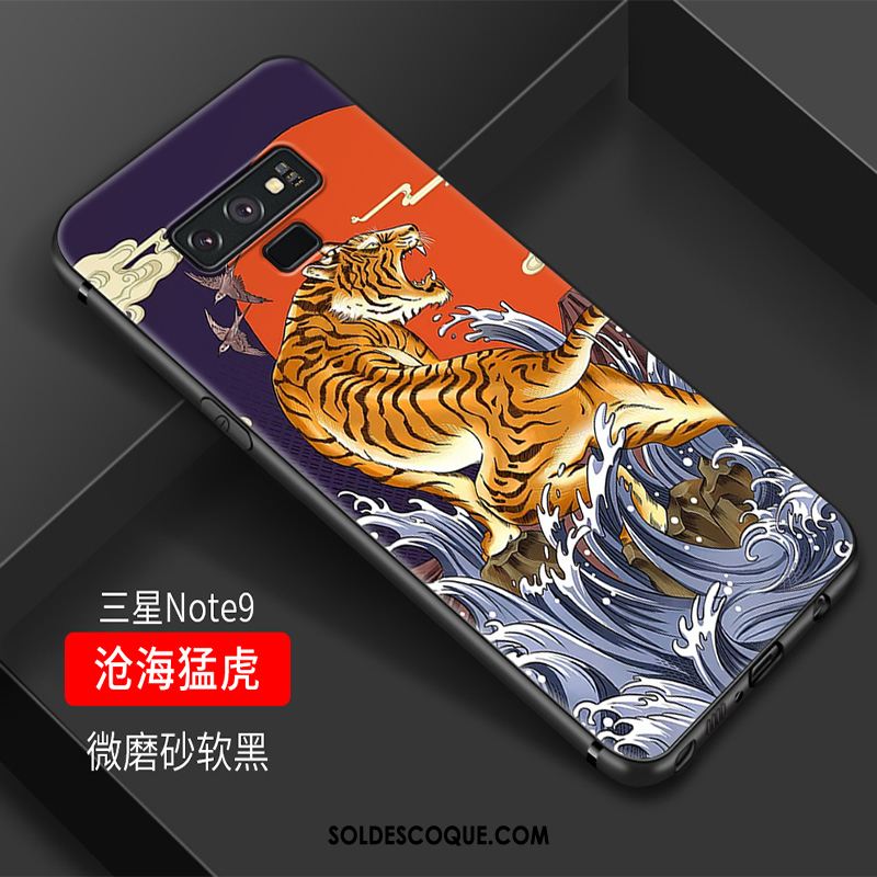 Coque Samsung Galaxy Note 9 Étui Protection Multicolore Style Chinois Silicone Pas Cher