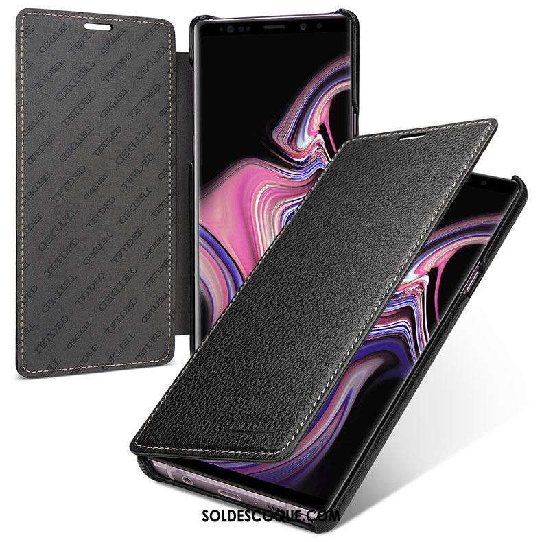 Coque Samsung Galaxy Note 9 Étui Protection Étui En Cuir Téléphone Portable Jaune Housse Pas Cher