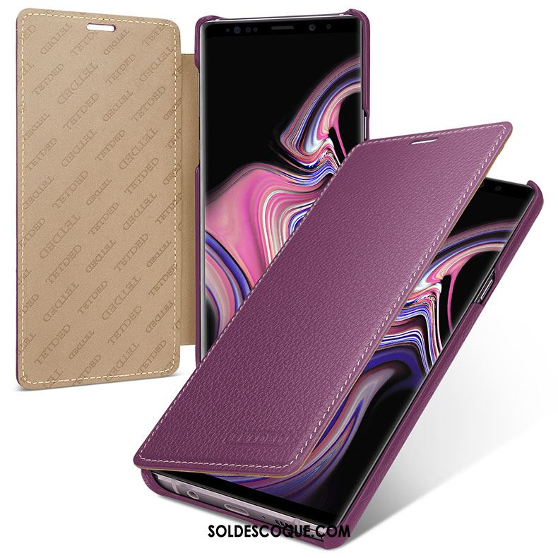 Coque Samsung Galaxy Note 9 Étui Protection Étui En Cuir Téléphone Portable Jaune Housse Pas Cher