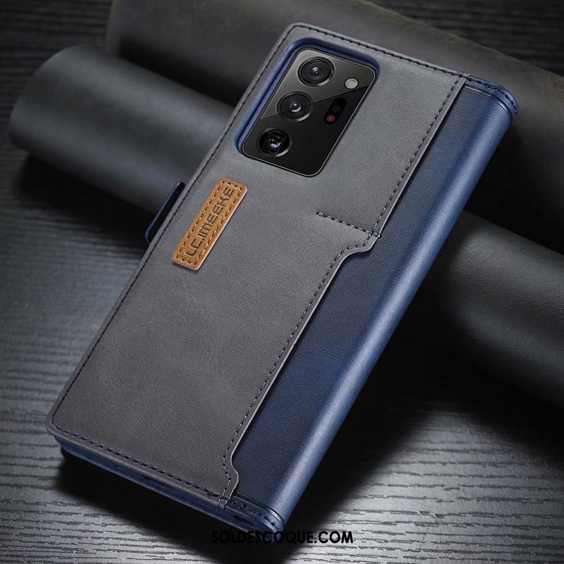 Coque Samsung Galaxy Note20 Carte Téléphone Portable Plier Étui En Cuir Étoile Pas Cher