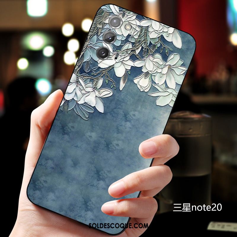 Coque Samsung Galaxy Note20 Très Mince Silicone Tendance Délavé En Daim Protection En Ligne