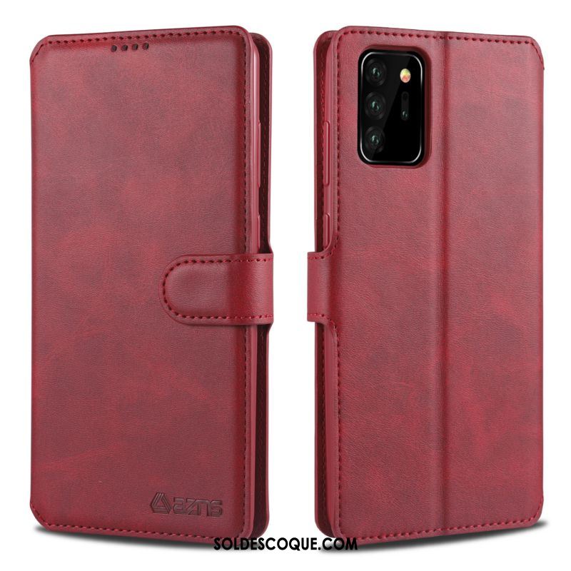 Coque Samsung Galaxy Note20 Ultra Nouveau Étui Portefeuille Téléphone Portable Fluide Doux Soldes