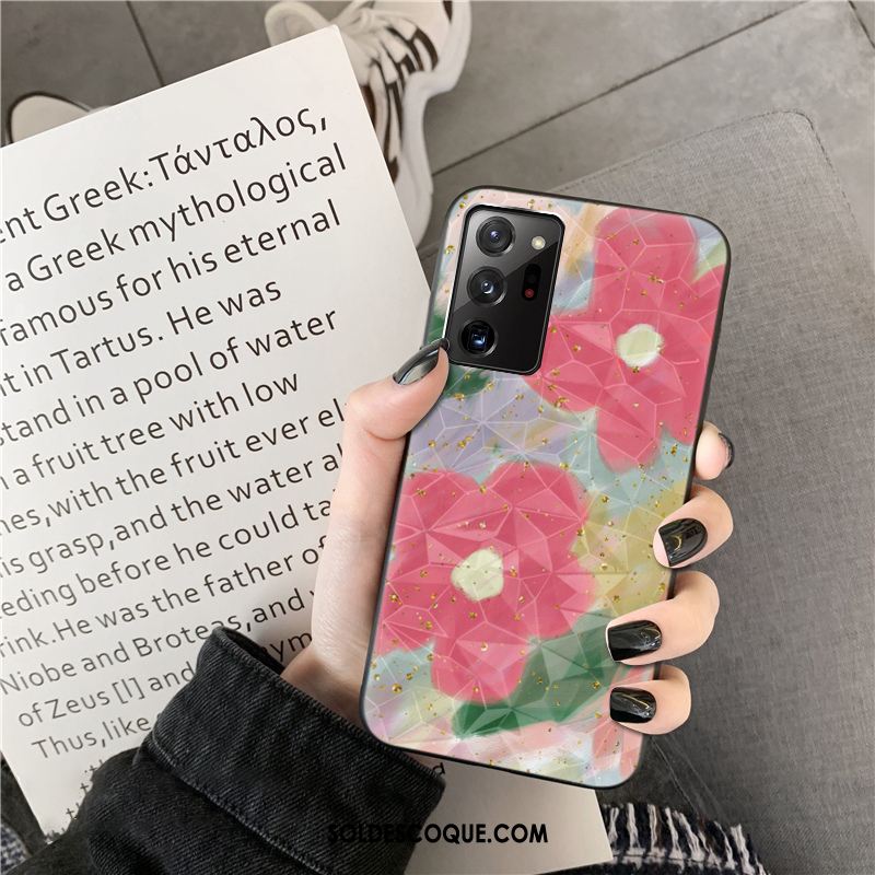 Coque Samsung Galaxy Note20 Ultra Étoile Modèle Fleurie Incassable Rose Téléphone Portable France