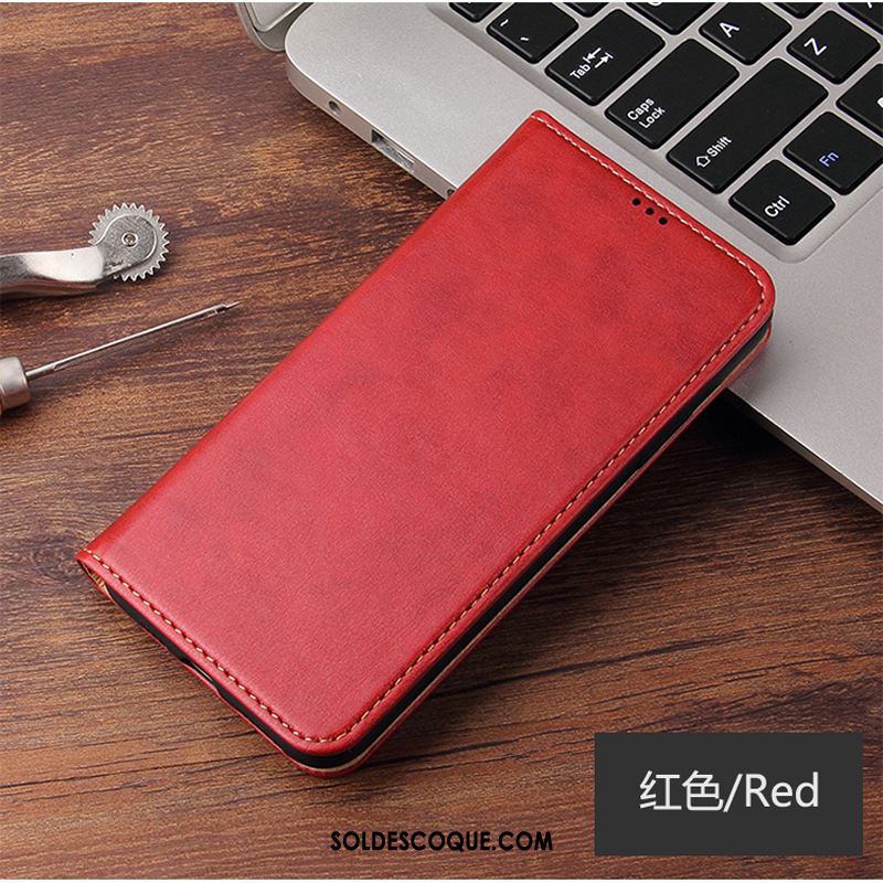 Coque Samsung Galaxy Note20 Ultra Étoile Étui En Cuir Téléphone Portable Rouge Soldes