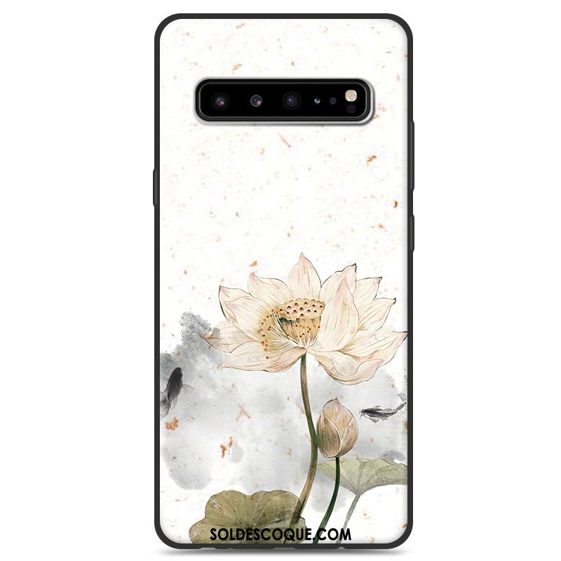 Coque Samsung Galaxy S10 5g Blanc Étoile Protection Vent Téléphone Portable En Vente