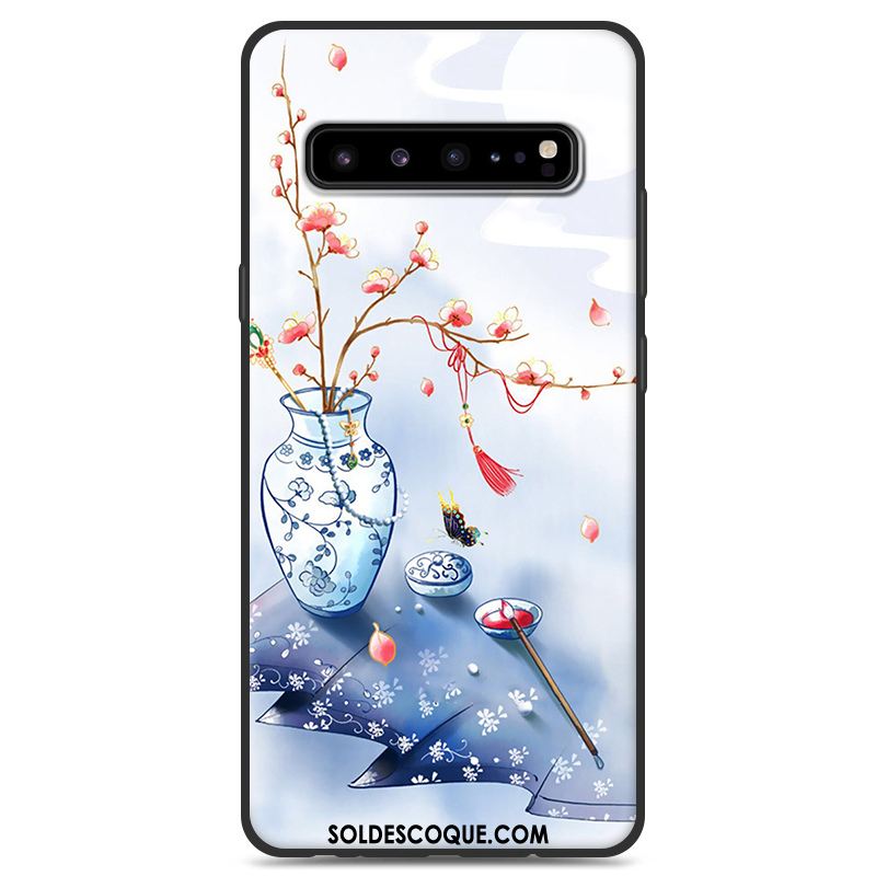 Coque Samsung Galaxy S10 5g Blanc Étoile Protection Vent Téléphone Portable En Vente