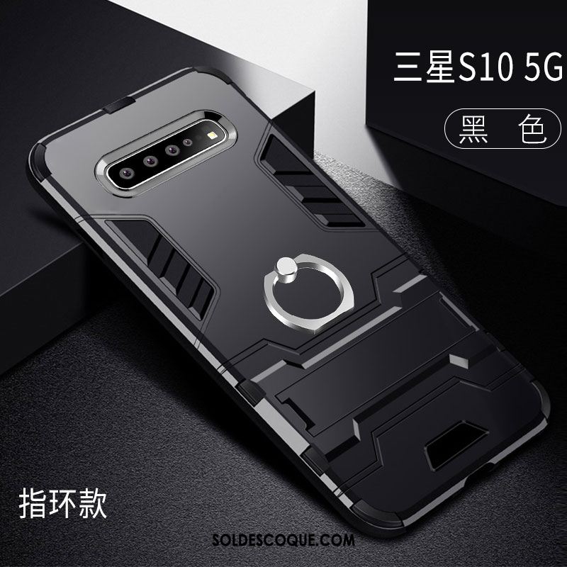 Coque Samsung Galaxy S10 5g Créatif Personnalité Anneau Difficile Tout Compris Housse France