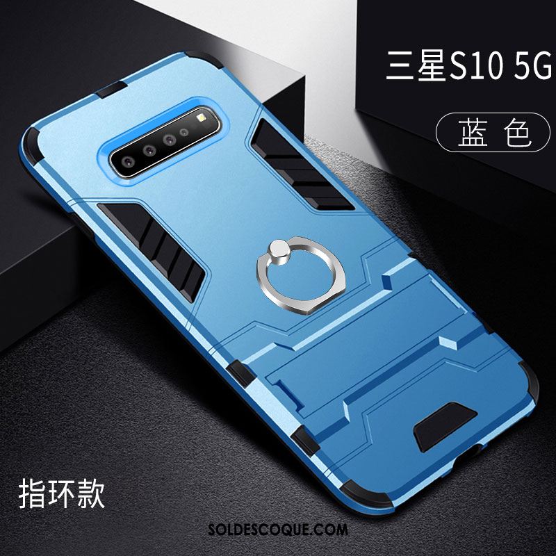 Coque Samsung Galaxy S10 5g Créatif Personnalité Anneau Difficile Tout Compris Housse France