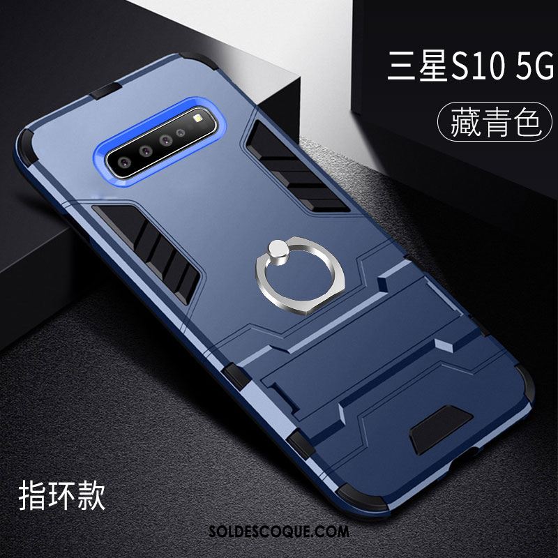 Coque Samsung Galaxy S10 5g Créatif Personnalité Anneau Difficile Tout Compris Housse France