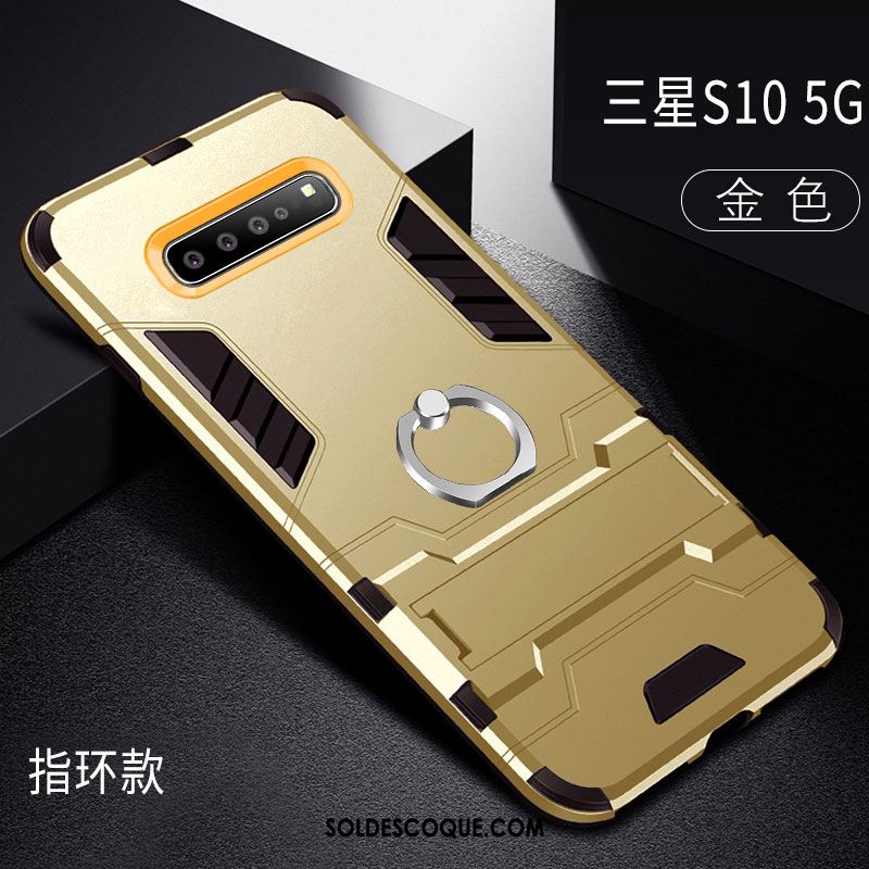 Coque Samsung Galaxy S10 5g Créatif Personnalité Anneau Difficile Tout Compris Housse France