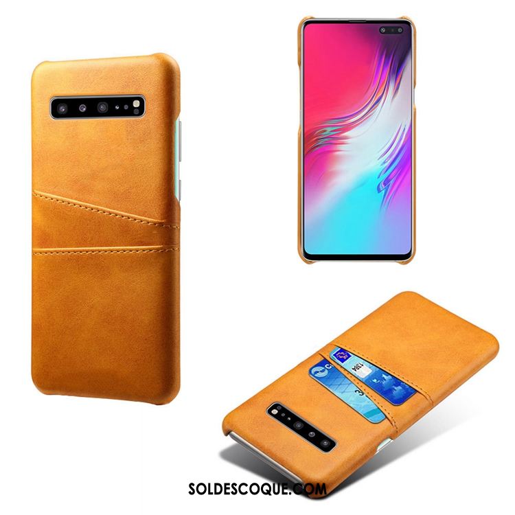 Coque Samsung Galaxy S10 5g Cuir Étoile Petit Bovins Étui En Vente