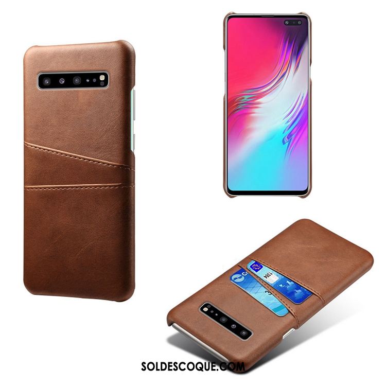 Coque Samsung Galaxy S10 5g Cuir Étoile Petit Bovins Étui En Vente