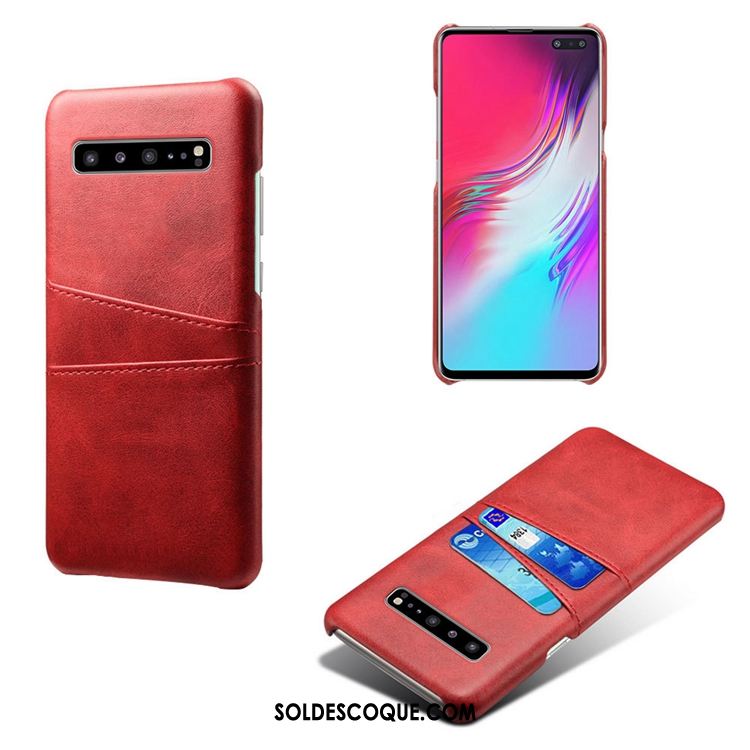 Coque Samsung Galaxy S10 5g Cuir Étoile Petit Bovins Étui En Vente